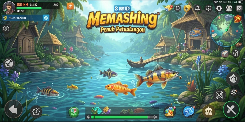 Tangkapan besar dalam permainan memancing 88ID dengan grafik yang menarik.