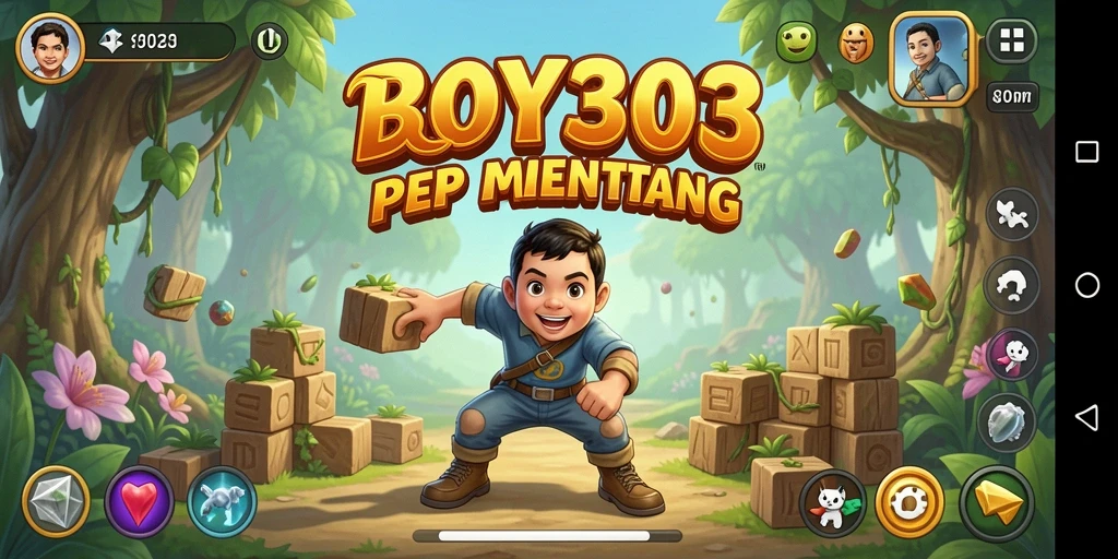 Screenshot permainan BOY303 menampilkan aksi seru dalam menyelesaikan teka-teki.