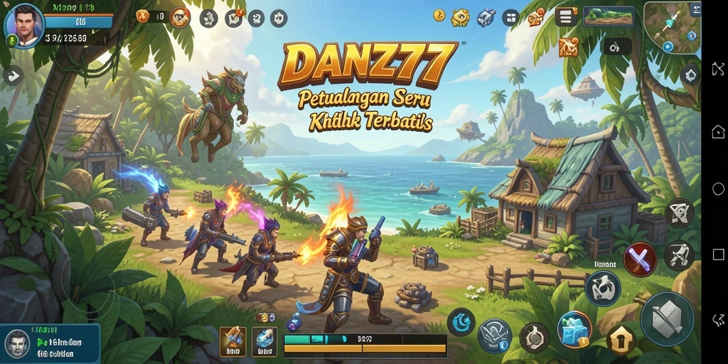 Screenshot gameplay <strong>DAN777</strong> menampilkan eksplorasi dunia terbuka yang luas.