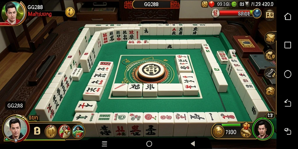 Screenshot gameplay GG288 yang menampilkan momen seru permainan Mahjong.