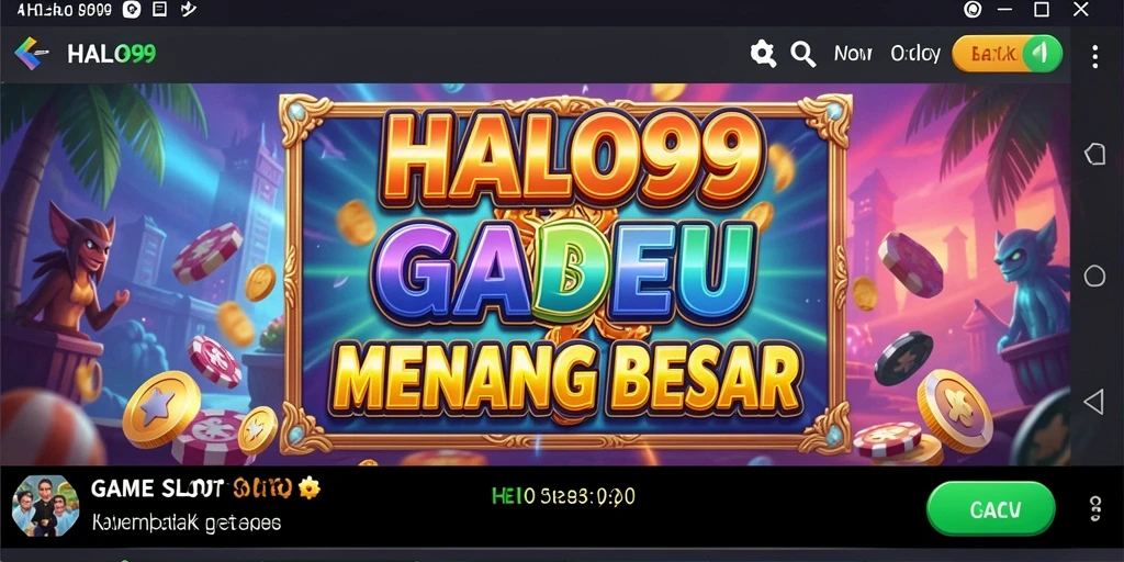 Screenshot gameplay HALO99 yang memperlihatkan keseruan bermain slot.