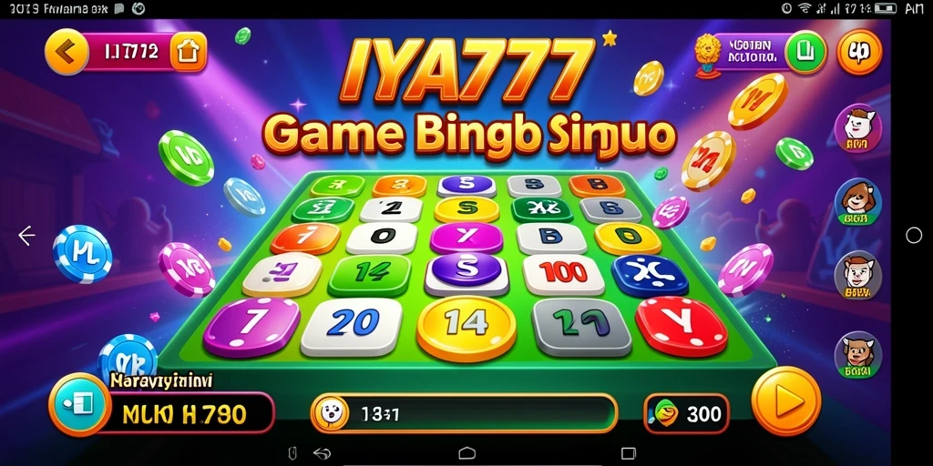 Tampilan permainan Bingo IYA777 dengan grafis menarik dan interaksi pemain.