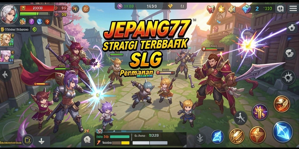 Tampilan gameplay mendebarkan dari JEPANG77 dengan aksi strategi yang intens.
