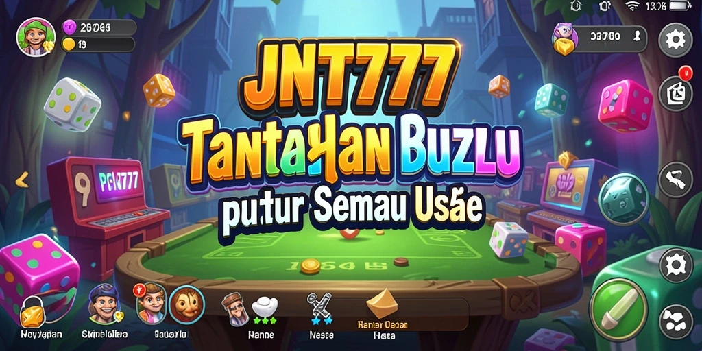 Tangkapan layar utama JNT777 menampilkan gameplay Puzzle yang mengasyikkan.