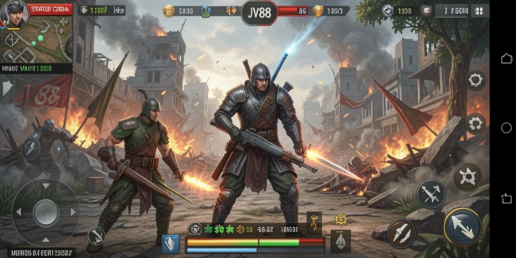 Screenshot gameplay strategi di JV88