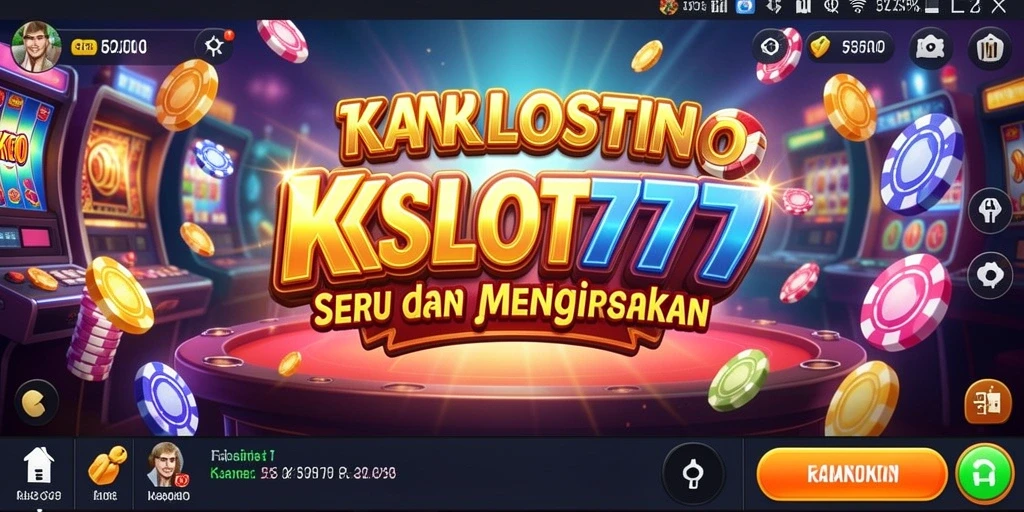 Screenshot utama KKSLOT777 menunjukkan gameplay kasino yang menarik dan mengasyikkan.