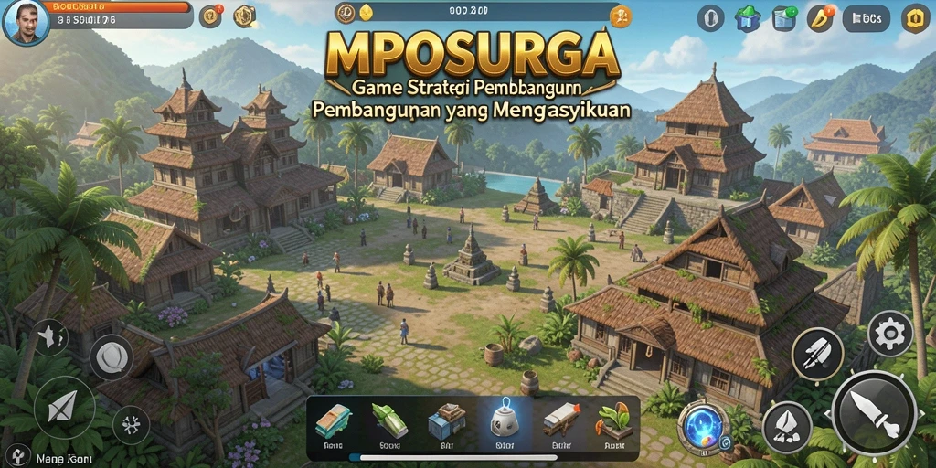 Tangkapan layar gameplay MPOSURGA menunjukkan pertempuran strategis yang intens.