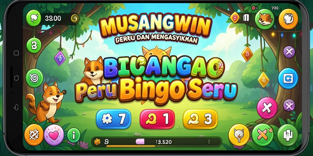 Tampilan gameplay Bingo yang menarik dan interaktif di MUSANGWIN.
