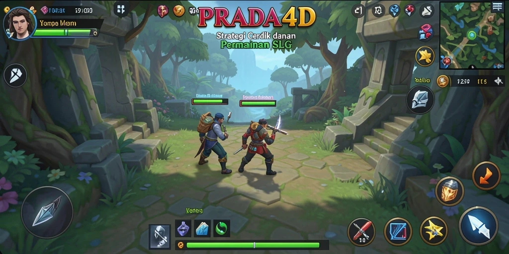 Tampilan gameplay menarik di PRADA4D yang penuh strategi.