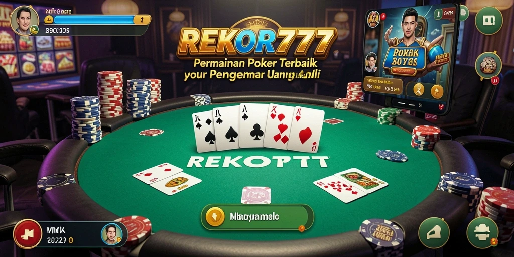 Tampilan menarik gameplay Poker di REKOR777.