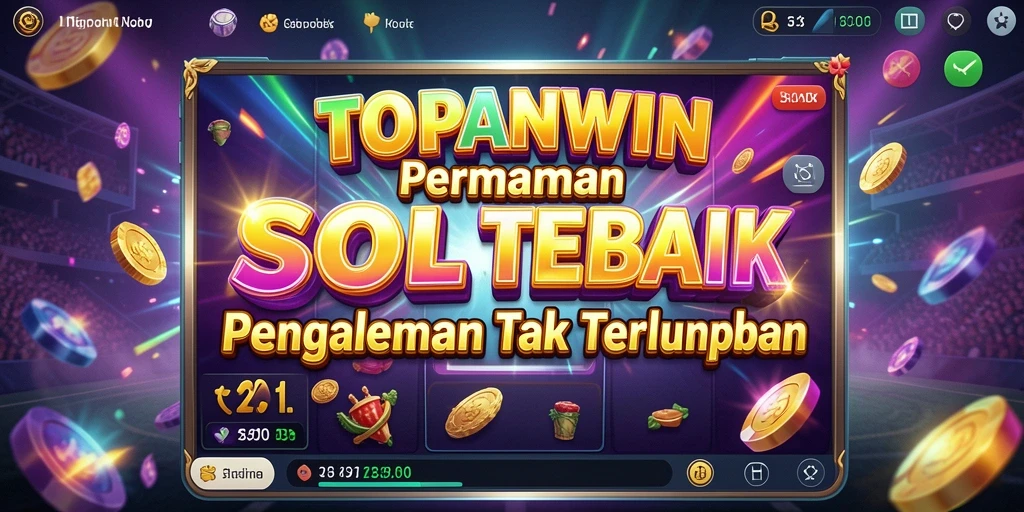 Tampilan gameplay menarik dari TOPANWIN dengan berbagai simbol dan efek visual.