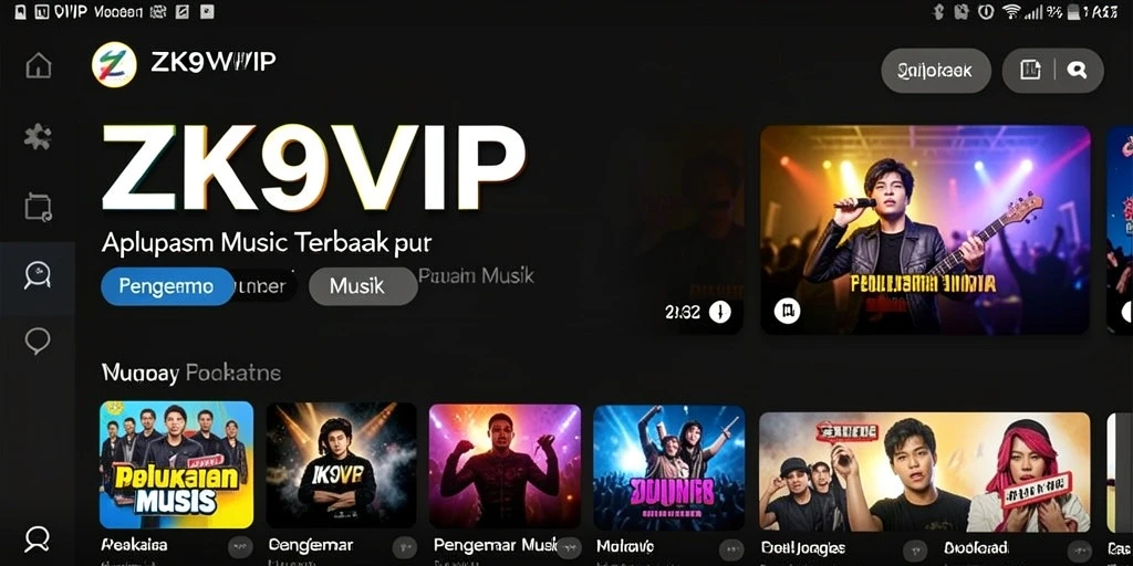 Tampilan gameplay ZK9VIP yang menarik dengan musik yang seru.